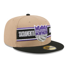Sacramento Kings 2024 NBA Draft 59FIFTY Fitted Hat Tan/Black