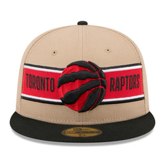 Toronto Raptors 2024 NBA Draft 59FIFTY Fitted Hat Tan/Black