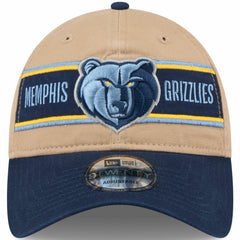 Memphis Grizzlies 2024 NBA Draft 9TWENTY Adjustable Hat Tan/Navy