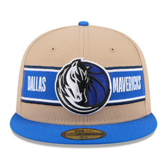 Dallas Mavericks 2024 NBA Draft 59FIFTY Fitted Hat Tan/Blue