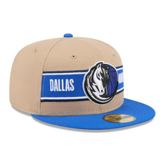 Dallas Mavericks 2024 NBA Draft 59FIFTY Fitted Hat Tan/Blue