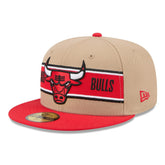 Chicago Bulls 2024 NBA Draft 59FIFTY Fitted Hat Tan/Red