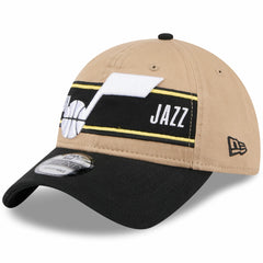Utah Jazz 2024 NBA Draft 9TWENTY Adjustable Hat Tan/Black