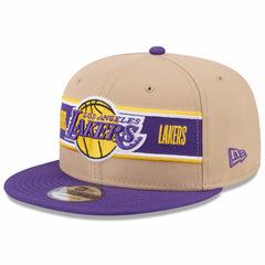 Los Angeles Lakers 2024 NBA Draft 9FIFTY Snapback Hat Tan/Purple