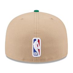Boston Celtics 2024 NBA Draft 59FIFTY Fitted Hat Tan/Kelly Green