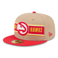 Atlanta Hawks 2024 NBA Draft 59FIFTY Fitted Hat Tan/Red