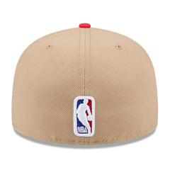 Atlanta Hawks 2024 NBA Draft 59FIFTY Fitted Hat Tan/Red