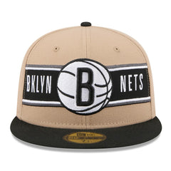 Brooklyn Nets 2024 NBA Draft 59FIFTY Fitted Hat Tan/Black