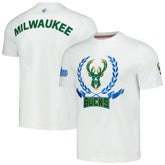 Milwaukee Bucks FISLL Unisex Heritage Crest T-Shirt White