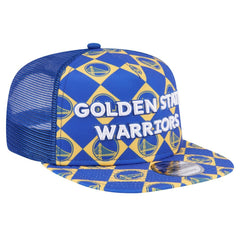 Golden State Warriors Seeing Diamonds A-Frame Trucker 9FIFTY Snapback Hat Royal