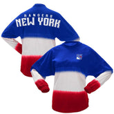 NHL New York Rangers Fanatics Women's Ombre Long Sleeve T-Shirt - Blue/Red