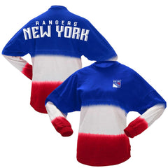 NHL New York Rangers Fanatics Women's Ombre Long Sleeve T-Shirt - Blue/Red