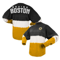 NHL Boston Bruins Fanatics Women's Ombre Long Sleeve T-Shirt - Black/Gold