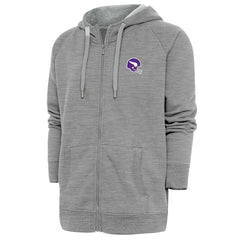 Minnesota Vikings Antigua Victory Full-Zip Hoodie Heather Gray