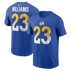 Kyren Williams Los Angeles Rams Player Name & Number T-Shirt Royal