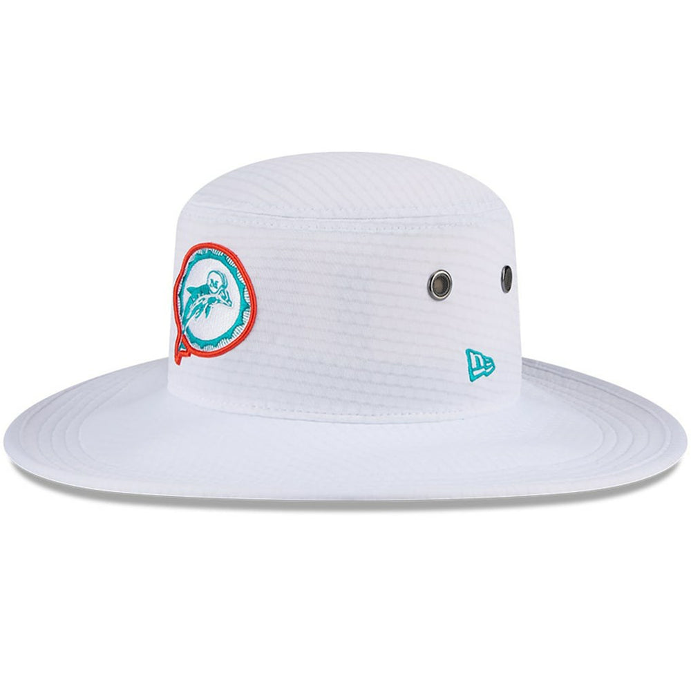 Miami Dolphins New Era 2024 NFL Training Camp Panama Bucket Hat White