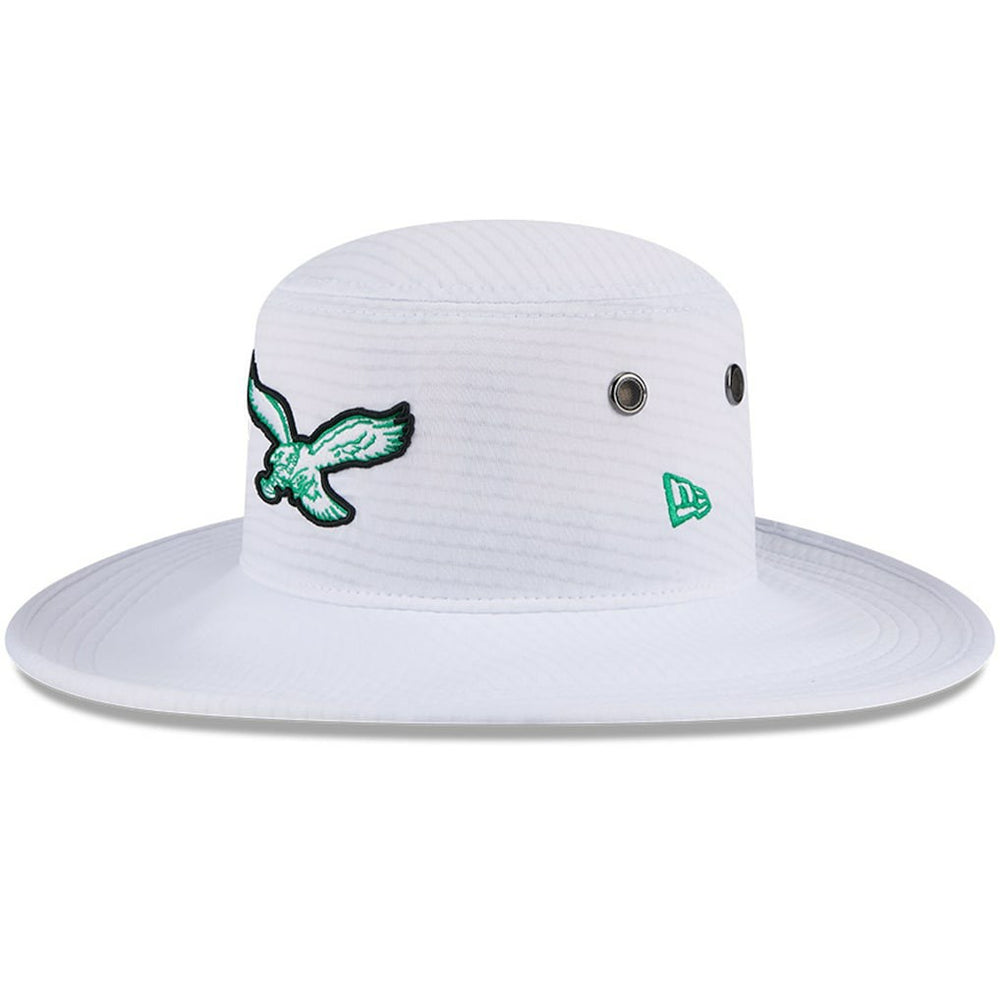 Philadelphia Eagles New Era 2024 NFL Training Camp Panama Bucket Hat White