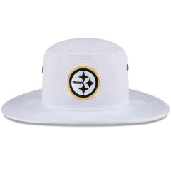 Pittsburgh Steelers New Era 2024 NFL Training Camp Panama Bucket Hat White