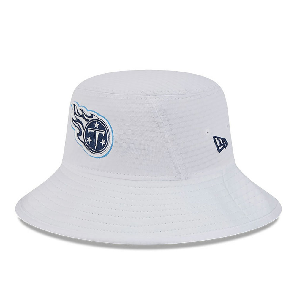 Tennessee Titans New Era 2024 NFL Training Camp Stretch Bucket Hat White