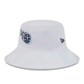 Tennessee Titans New Era 2024 NFL Training Camp Stretch Bucket Hat White