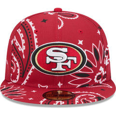 San Francisco 49ers New Era Paisley 59FIFTY Fitted Hat Scarlet