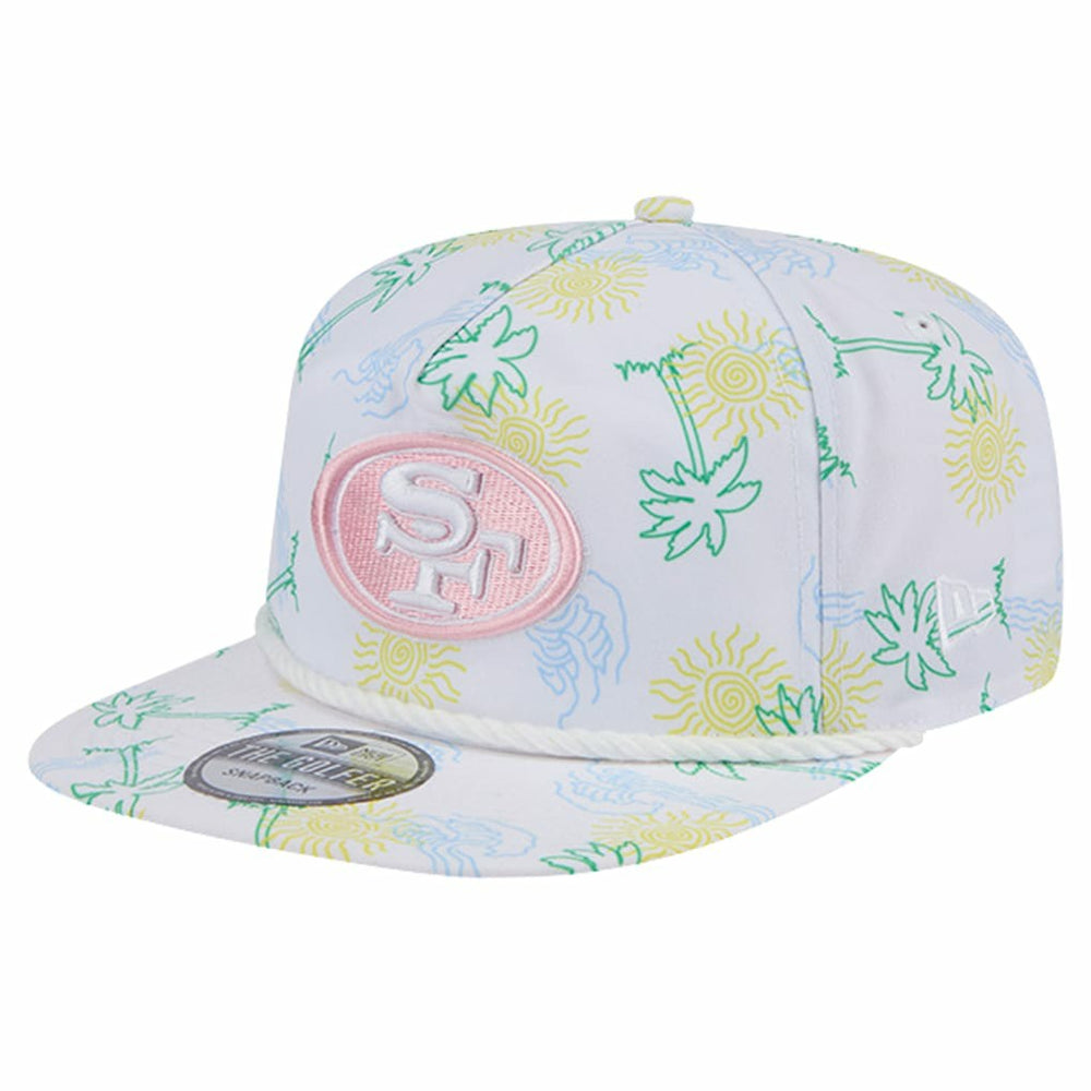 San Francisco 49ers New Era Vacay Golfer Snapback Hat White