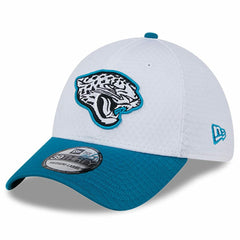 Jacksonville Jaguars New Era 2024 NFL Training Camp 39THIRTY Flex Hat White/Teal