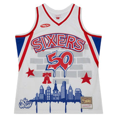 NBA Philadelphia 76ers x Tats Cru Hardwood Classics Fashion Jersey sale - White