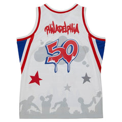 NBA Philadelphia 76ers x Tats Cru Hardwood Classics Fashion Jersey sale - White