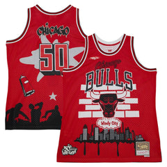 NBA Chicago Bulls x Tats Cru Hardwood Classics Fashion Jersey sale - Red