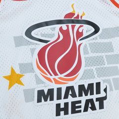 NBA Miami Heat x Tats Cru Hardwood Classics Fashion Jersey - White