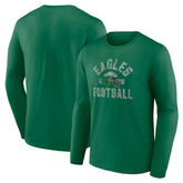 Philadelphia Eagles Gridiron Classics Retro Block Long Sleeve T-Shirt Kelly Green