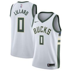 NBA Damian Lillard Milwaukee Bucks Unisex Swingman Player Jersey - Association Edition - White
