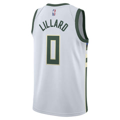 Damian Lillard Milwaukee Bucks Unisex Swingman Player Jersey Association Edition White