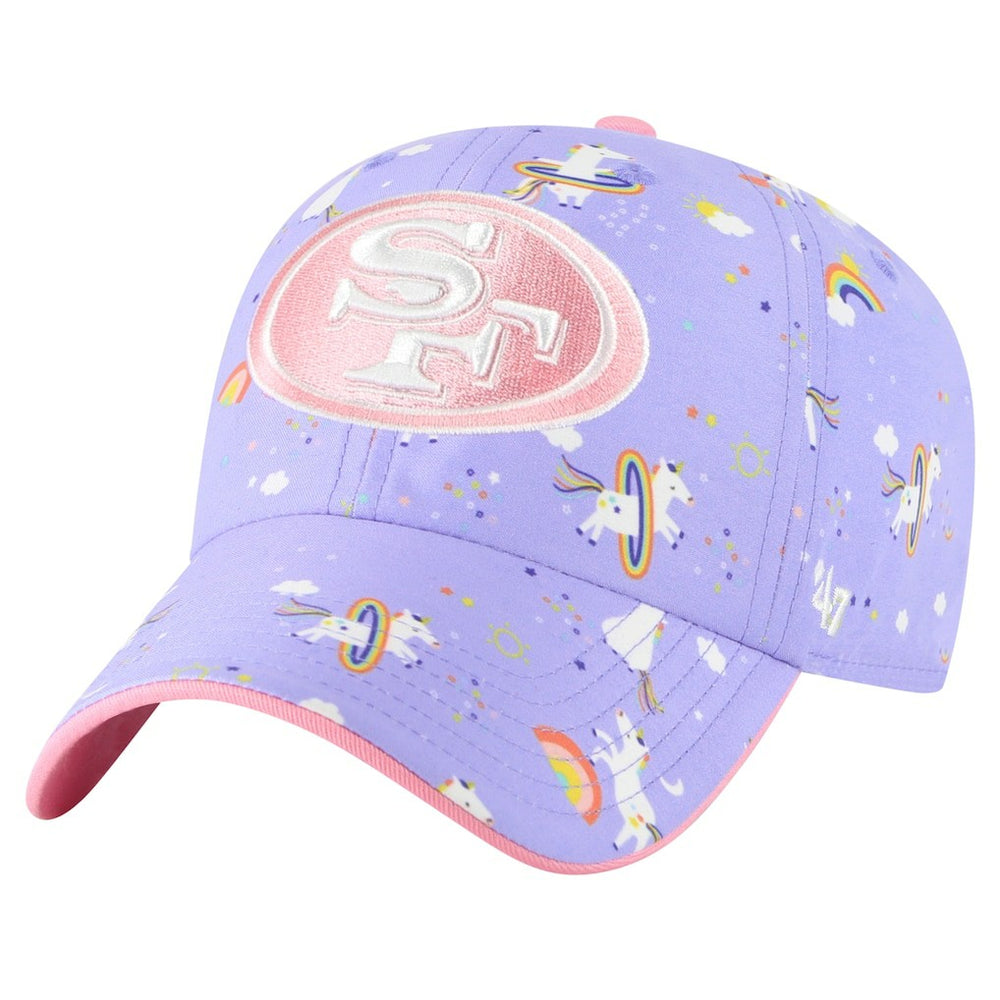 San Francisco 49ers '47 Girls Preschool Unicorn Clean Up Adjustable Hat Lavender