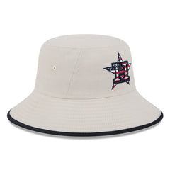 Houston Astros New Era 2024 Fourth of July Bucket Hat - Khaki Hats