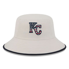 Kansas City Royals New Era 2024 Fourth of July Bucket Hat - Khaki Hats