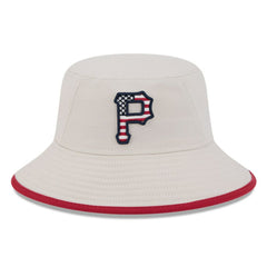 Pittsburgh Pirates New Era 2024 Fourth of July Bucket Hat - Khaki Hats