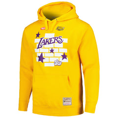 Los Angeles Lakers x Tats Cru Hardwood Classics Brick Pullover Hoodie Gold