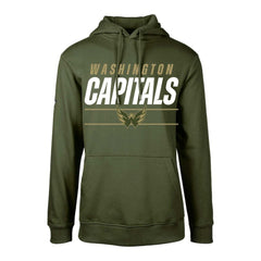 NHL Washington Capitals Levelwear Youth Podium Fleece Pullover Hoodie - Olive