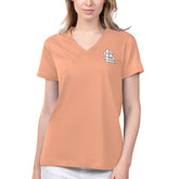 St. Louis Cardinals Margaritaville Women's Game Time V-Neck T-Shirt - Coral T-shirts