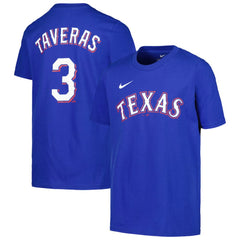 Leody Taveras Texas Rangers Nike Youth Name & Number T-Shirt - Royal T-shirts