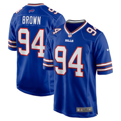 NFL Andrew Brown Buffalo Bills Game Jersey - Royal