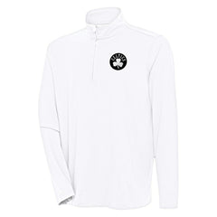 Boston Celtics Antigua Hunk Quarter-Zip Top White