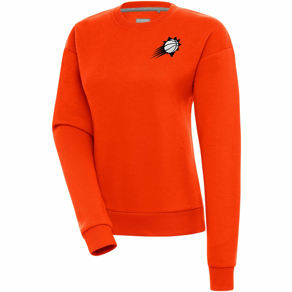 Phoenix Suns Antigua Women's Brushed Metallic Victory Pullover Sweatshirt - Orange