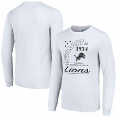 Detroit Lions Starter Arch City Long Sleeve T-Shirt White