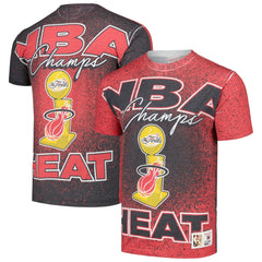 Miami Heat Hardwood Classics 2006 NBA Champions Champ City T-Shirt Red
