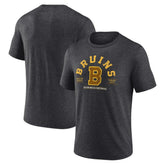 NHL Boston Bruins Fanatics Centennial The Early Years Tri-Blend T-Shirt - Heather Charcoal