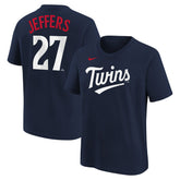 Ryan Jeffers Minnesota Twins Nike Youth Name & Number T-Shirt - Navy T-shirts