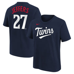 Ryan Jeffers Minnesota Twins Nike Youth Name & Number T-Shirt - Navy T-shirts